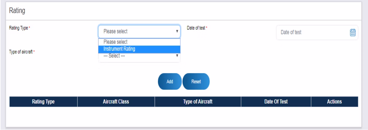 eGCA portal step screenshot