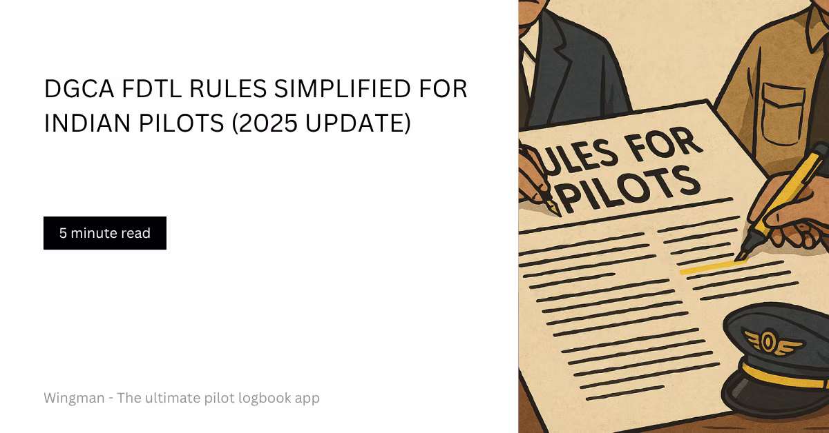 DGCA FDTL Rules poster