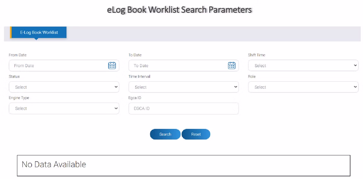 eGCA portal step screenshot