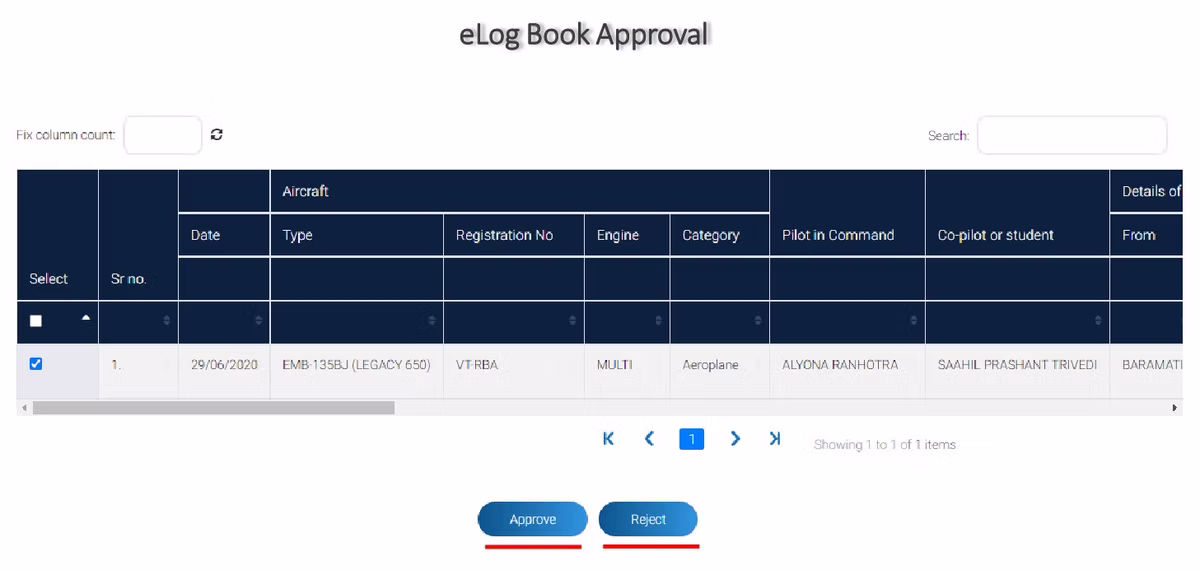 eGCA portal step screenshot