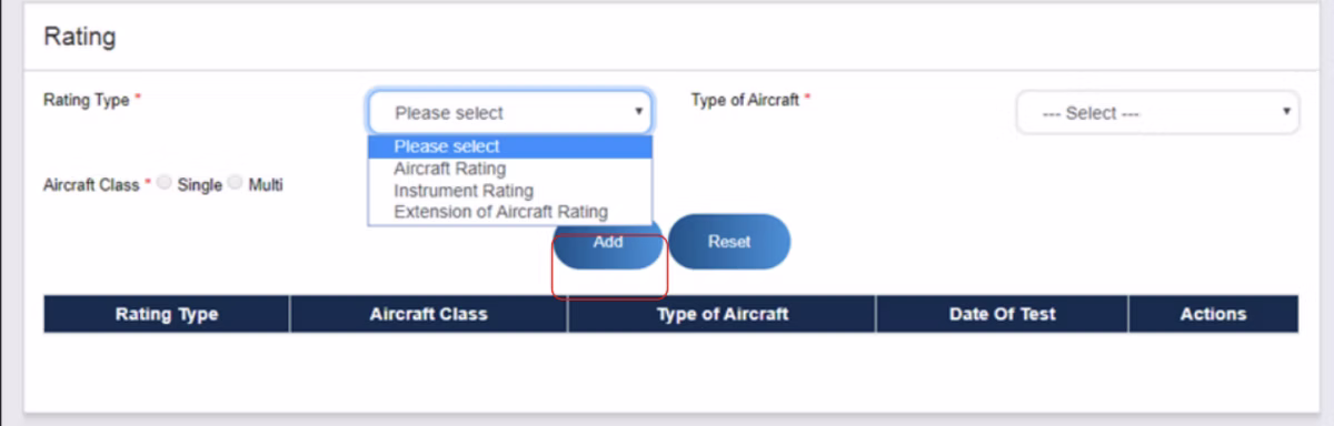 eGCA portal step screenshot