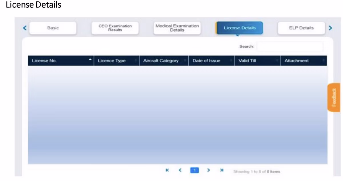 eGCA portal step screenshot