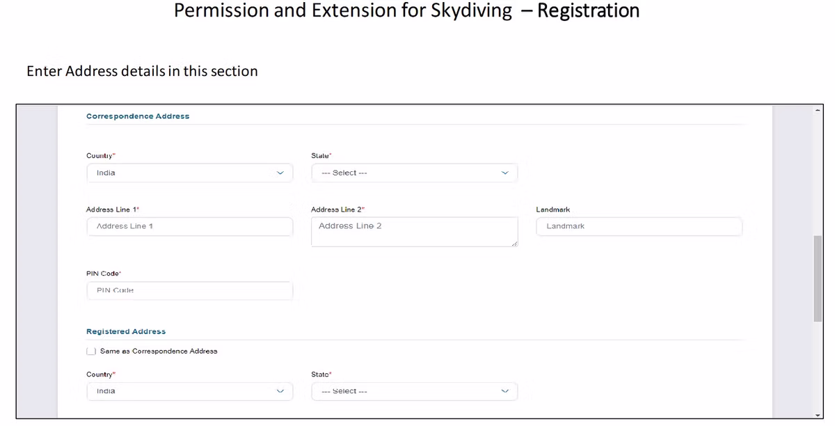 eGCA portal step screenshot