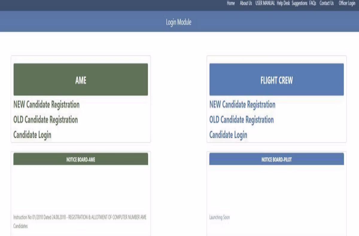 1. Visit the official DGCA Pariksha portal: <https://pariksha.dgca.gov.in 2. Click on Old Candidate Registration 3.…