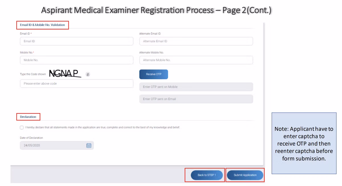 Receive OTPs on your validated email and mobile number. Enter these OTPs in the specified fields. Accept the…