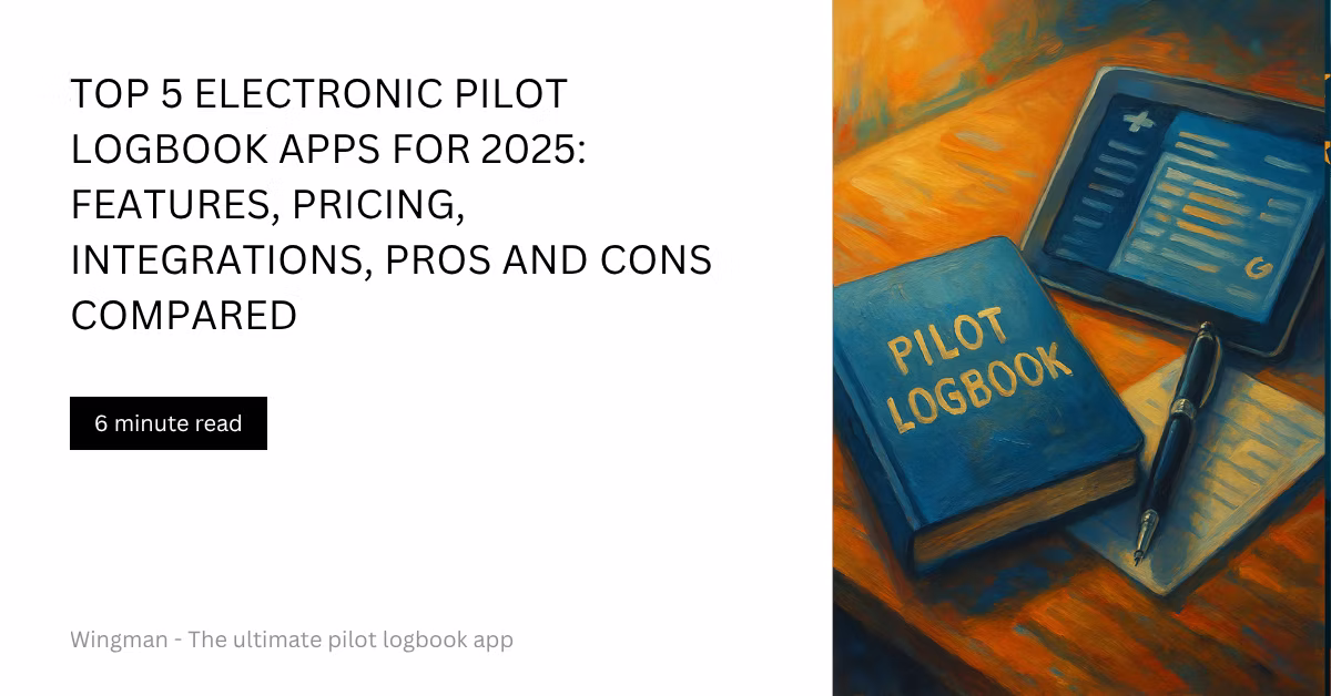 Top 5 Electronic Pilot Logbook Apps for 2025
