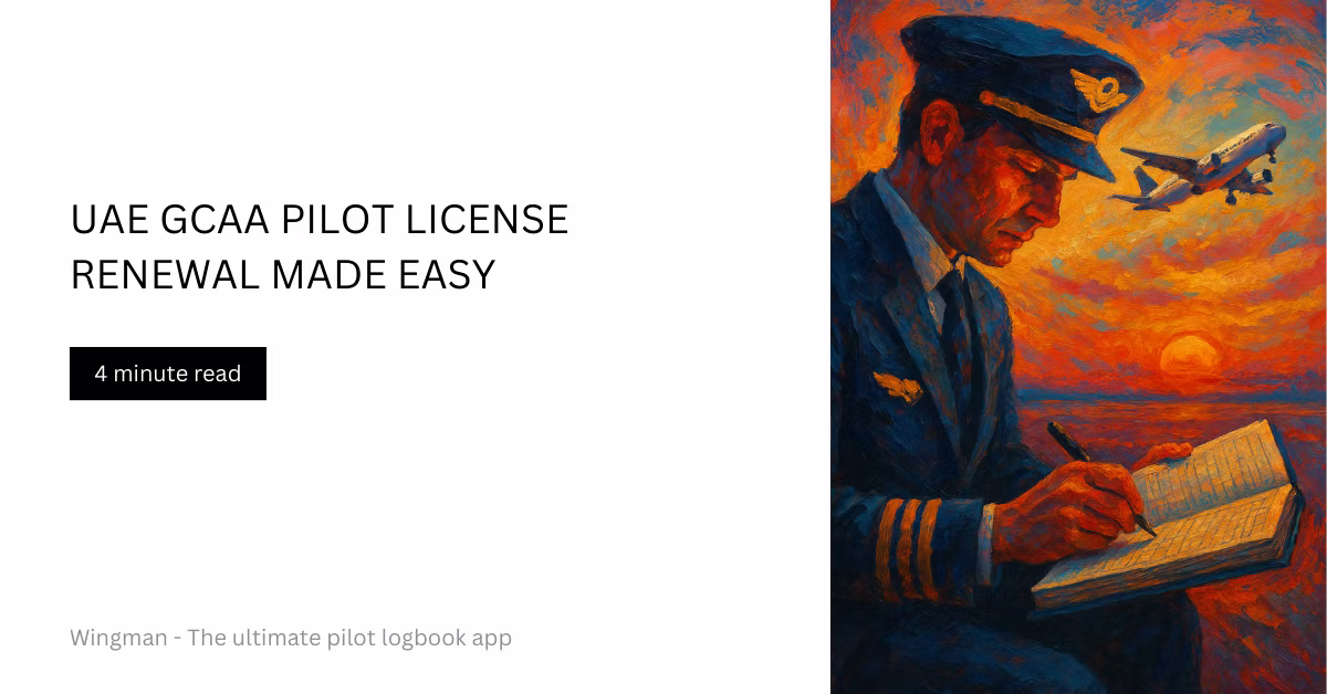 UAE GCAA Pilot License Renewal Made Easy: Step-by-Step Guide and Logbook Tips