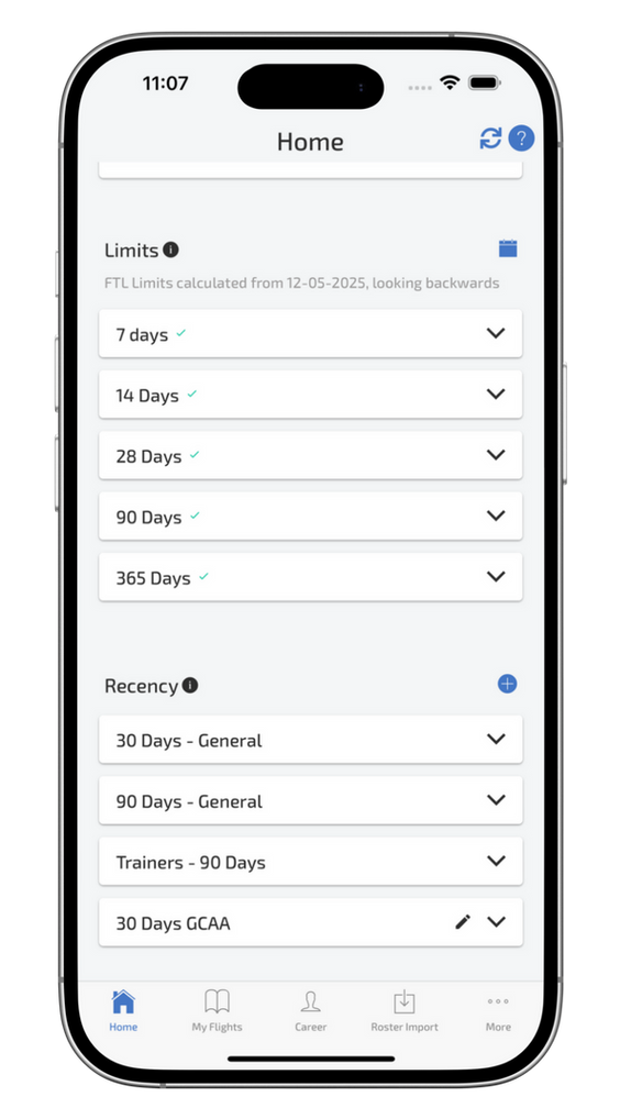 Wingman currency tracking on a phone