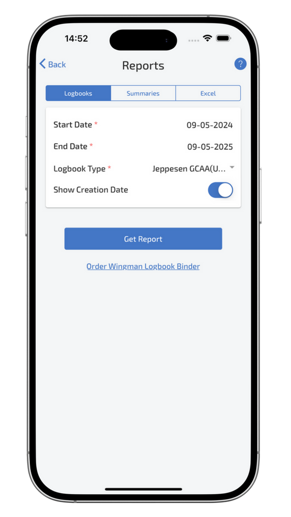 download any logbook format screen on a phone 2