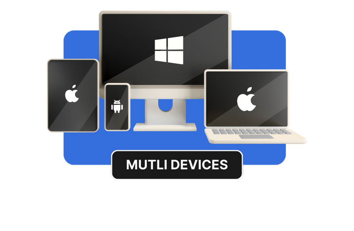 AirRoster multi device support shown on phone, tablet, and desktop