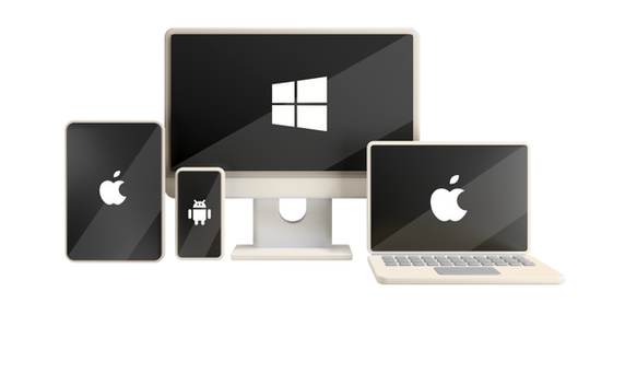 Wingman apps on phone, tablet, laptop and desktop