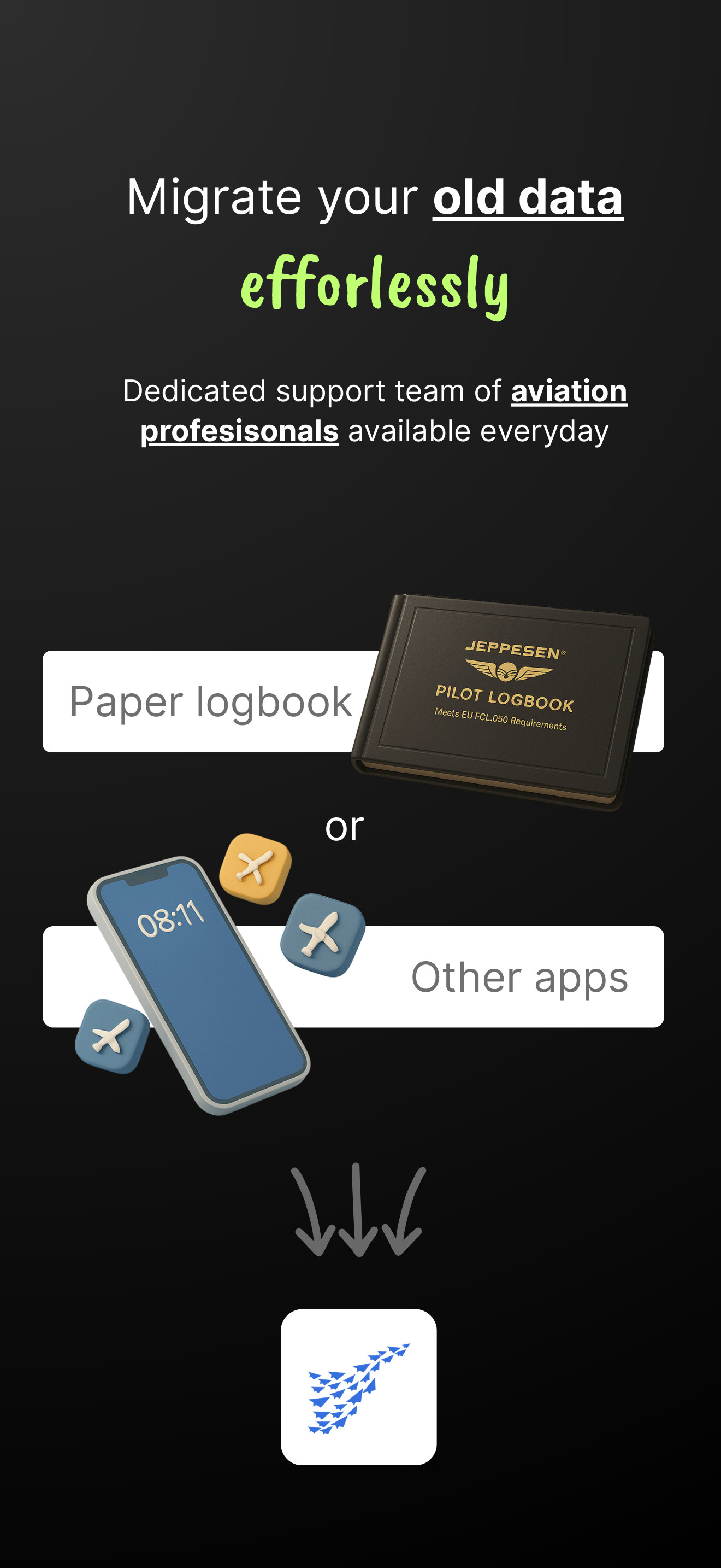 Migrate From Any Logbook App or Paper Logbook